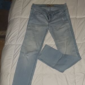 Hollister Blue Straight Leg Jeans with Comfortable Stretch
